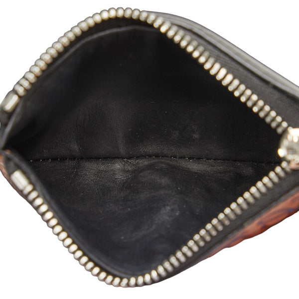 ロエベ アナグラム ウォレット 三つ折り財布 ブラウン マルチカラー レザー レディース LOEWE 【中古】