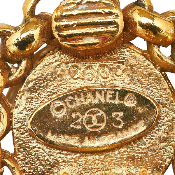 シャネル パール イヤリング ゴールド メッキ レディース CHANEL 【中古】