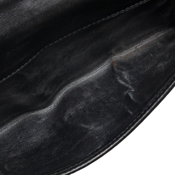 グッチ GGキャンバス 長財布 159641 ブラック キャンバス レザー レディース GUCCI 【中古】