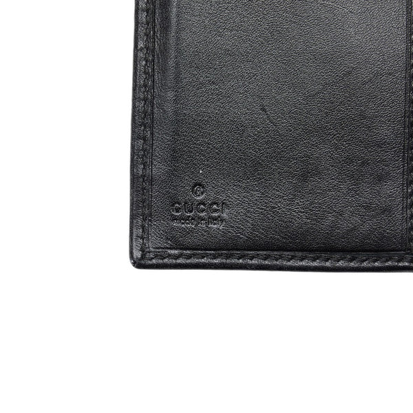 グッチ GGキャンバス 長財布 159641 ブラック キャンバス レザー レディース GUCCI 【中古】