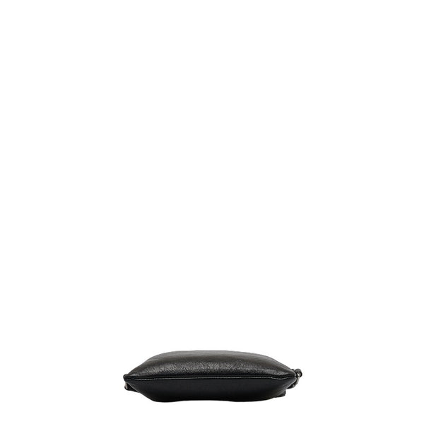 サンローラン 斜め掛け ショルダーバッグ サコッシュ 581697 ブラック レザー レディース SAINT LAURENT 【中古】