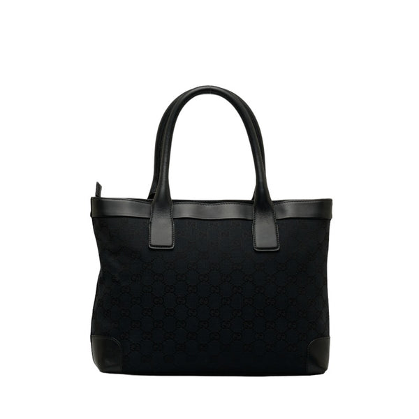 グッチ GGキャンバス ハンドバッグ 002 1119 ブラック キャンバス レザー レディース GUCCI 【中古】