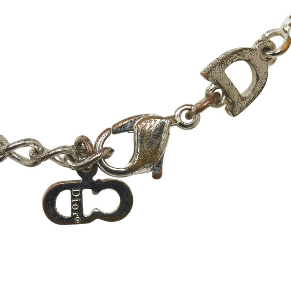 ディオール ハート パドロック ネックレス シルバー メタル レディース Dior 【中古】
