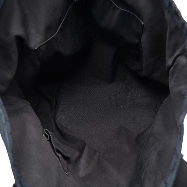 グッチ GGキャンバス トートバッグ 189669 ブラック キャンバス レザー レディース GUCCI 【中古】