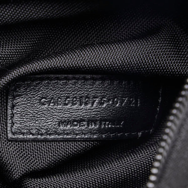 サンローラン ゼブラ ヌックス ボディバッグ ウエストバッグ 581375 ホワイト ブラック ナイロン メンズ SAINT LAURENT 【中古】