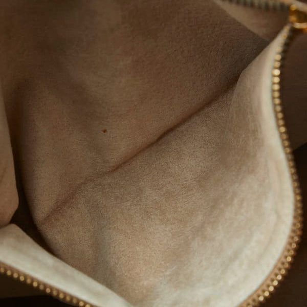 プラダ ステッチ ゴールド金具 ショルダーバッグ トートバッグ BR4691 ベージュ ソフトカーフ レディース PRADA 【中古】