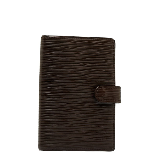 ルイ ヴィトン エピ アジェンダPM 手帳カバー ブックカバー R2005D モカ ブラウン  レザー レディース LOUIS VUITTON 【中古】