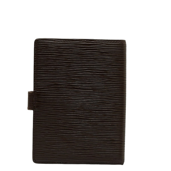 ルイ ヴィトン エピ アジェンダPM 手帳カバー ブックカバー R2005D モカ ブラウン  レザー レディース LOUIS VUITTON 【中古】
