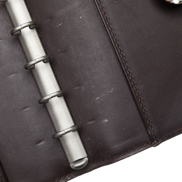 ルイ ヴィトン エピ アジェンダPM 手帳カバー ブックカバー R2005D モカ ブラウン  レザー レディース LOUIS VUITTON 【中古】