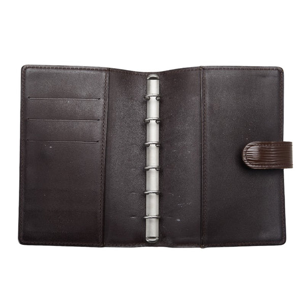 ルイ ヴィトン エピ アジェンダPM 手帳カバー ブックカバー R2005D モカ ブラウン  レザー レディース LOUIS VUITTON 【中古】
