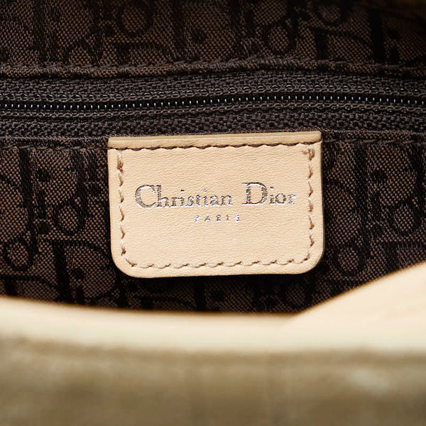ディオール レディディオール シルバー金具 ハンドバッグ ショルダーバッグ 2WAY ベージュ スエード レディース Dior 【中古】