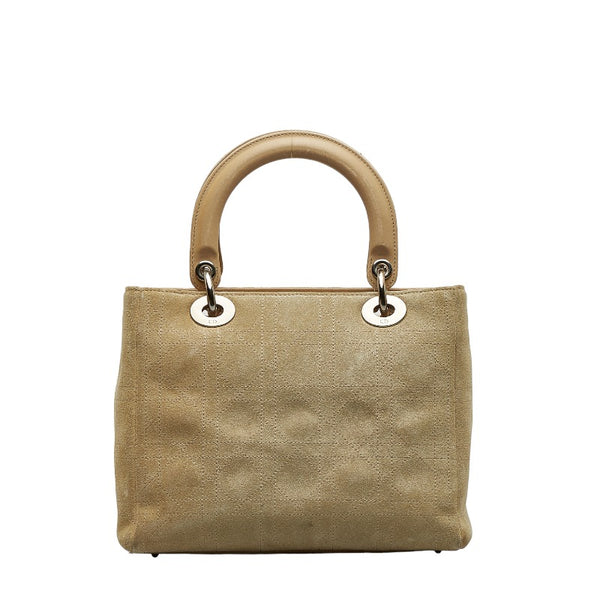ディオール レディディオール シルバー金具 ハンドバッグ ショルダーバッグ 2WAY ベージュ スエード レディース Dior 【中古】