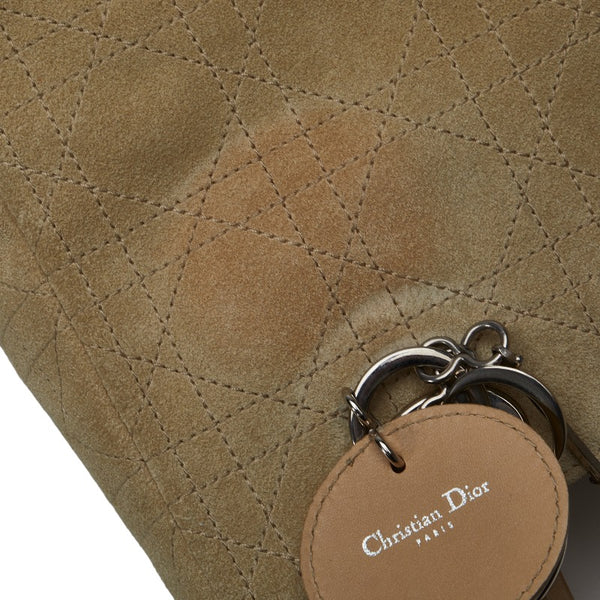ディオール レディディオール シルバー金具 ハンドバッグ ショルダーバッグ 2WAY ベージュ スエード レディース Dior 【中古】