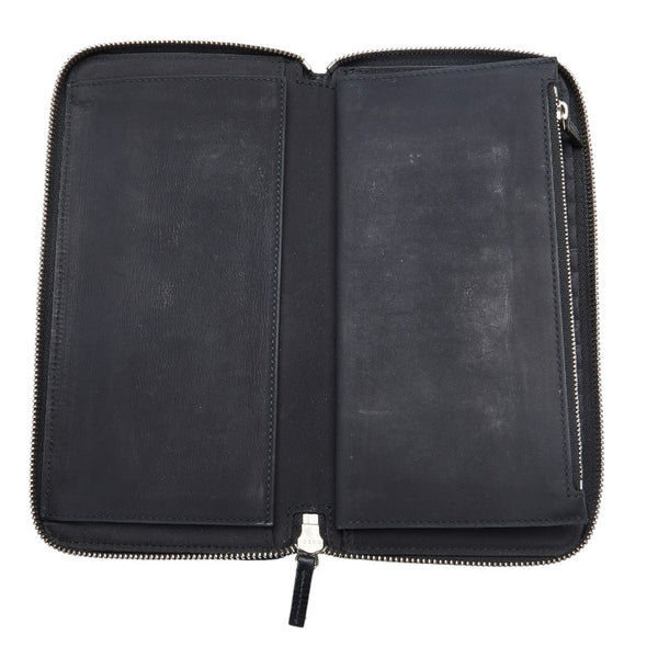 グッチ グッチシマ GG ラウンドファスナー 長財布 295833 ブラック レザー ラバー コーティング レディース GUCCI 【中古】