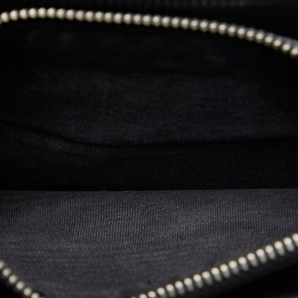 サンローラン 型押し 長財布 ラウンドファスナー オーガナイザー 328558 ブラック レザー メンズ SAINT LAURENT 【中古】