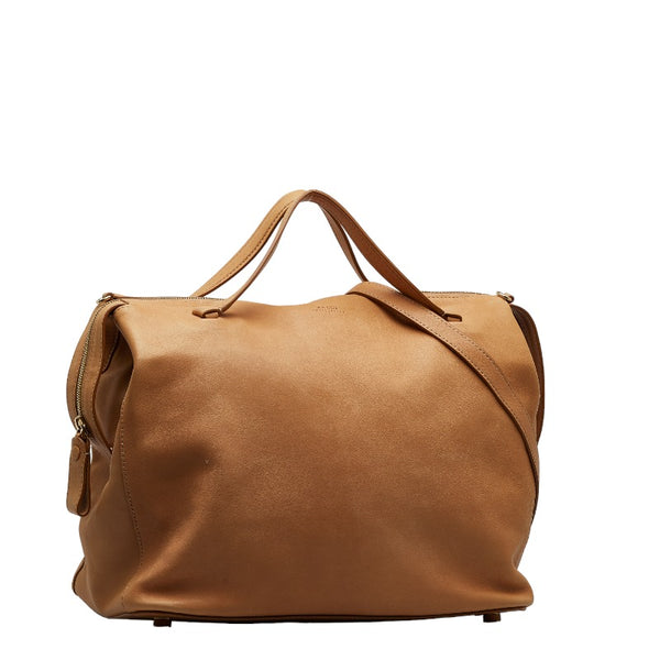 バリー ハンドバッグ ショルダーバッグ 2WAY ベージュ レザー レディース BALLY 【中古】
