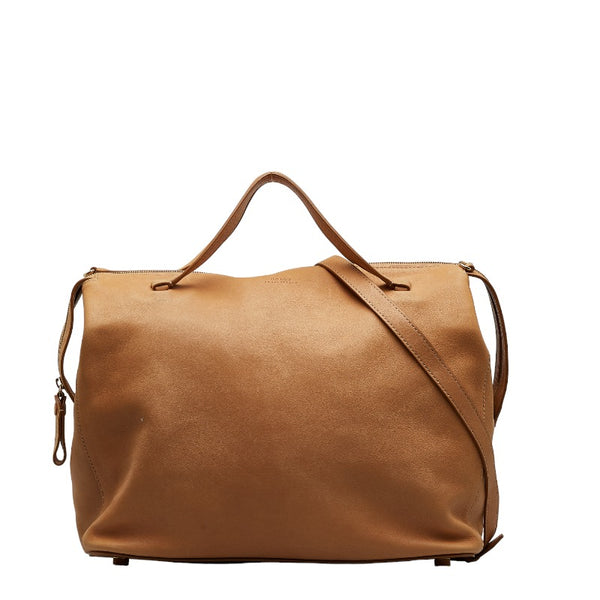 バリー ハンドバッグ ショルダーバッグ 2WAY ベージュ レザー レディース BALLY 【中古】