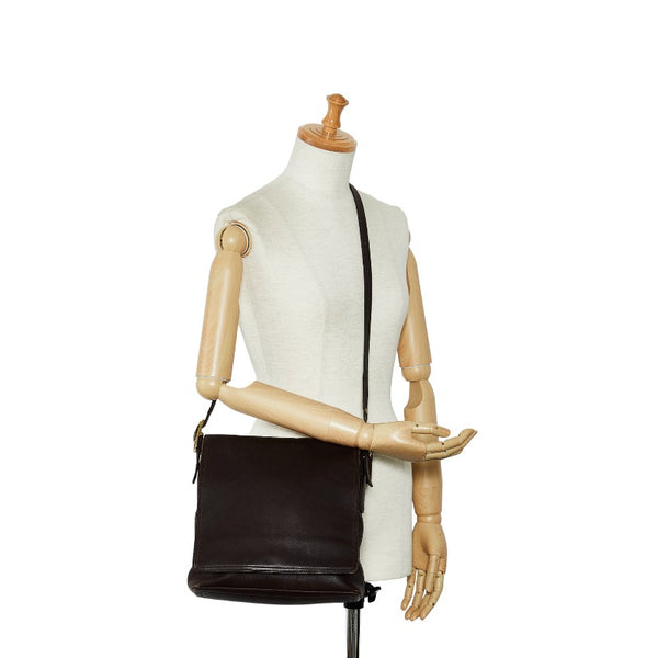 コーチ 斜め掛け ショルダーバッグ 9829 ブラウン レザー レディース COACH 【中古】