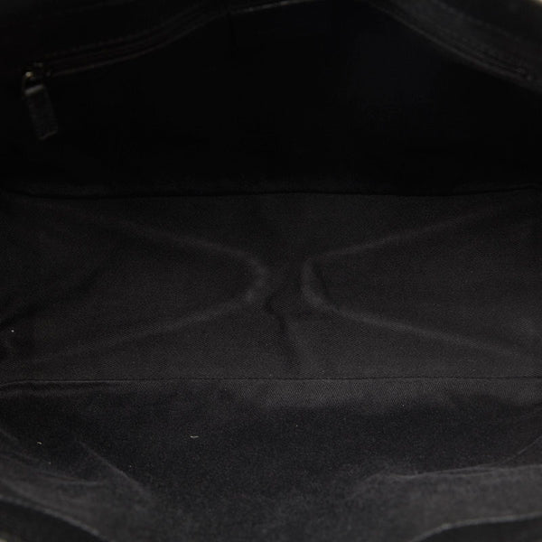 グッチ GGキャンバス ハンドバッグ トートバッグ 113019 ブラック キャンバス レザー レディース GUCCI 【中古】