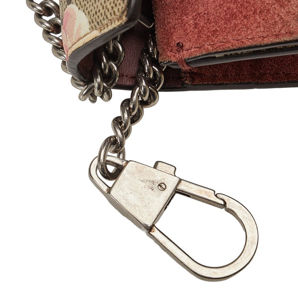 グッチ GGブルームス デュオニュソス チェーン ショルダーバッグ 476432 レッド PVC レザー レディース GUCCI 【中古】