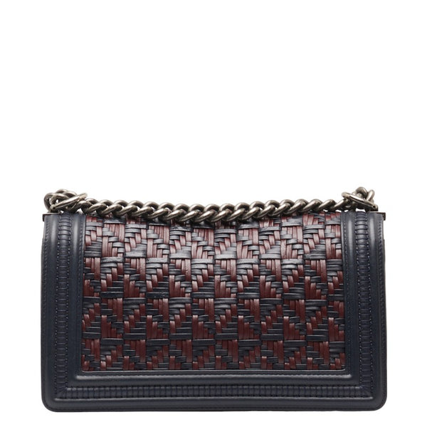 シャネル ココマーク ボーイシャネル チェーン ショルダーバッグ ブラック マルチカラー レザー レディース CHANEL 【中古】