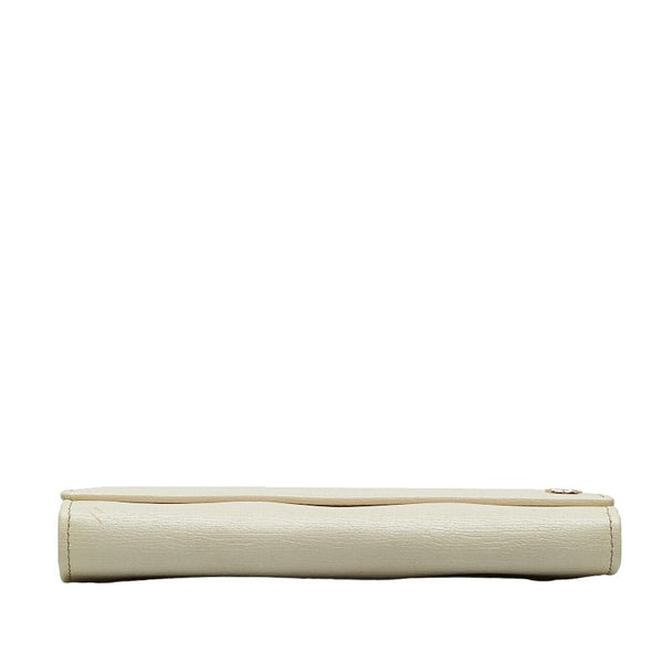 グッチ インターロッキングG 長財布 309702 ホワイト レザー レディース GUCCI 【中古】