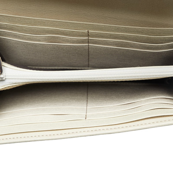 グッチ インターロッキングG 長財布 309702 ホワイト レザー レディース GUCCI 【中古】