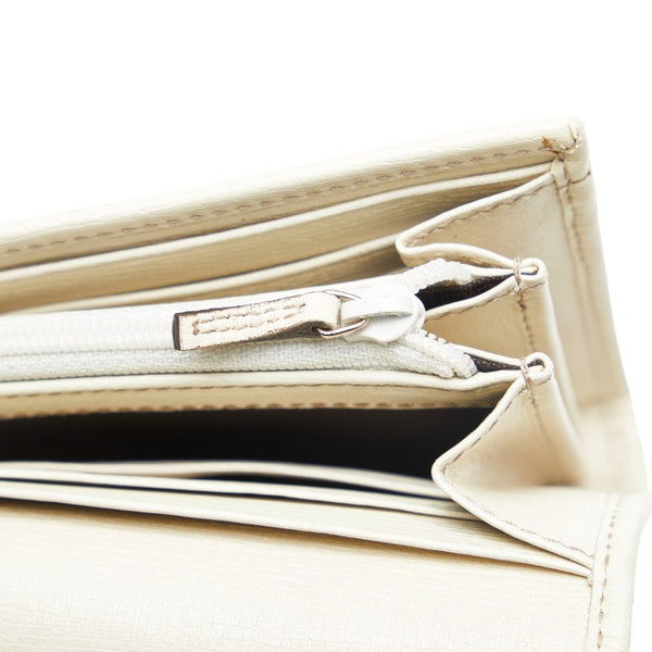 グッチ インターロッキングG 長財布 309702 ホワイト レザー レディース GUCCI 【中古】