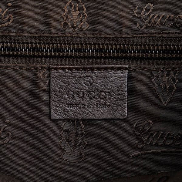 グッチ グッチシマ 斜め掛け ショルダーバッグ 201446 ブラウン レザー メンズ GUCCI 【中古】