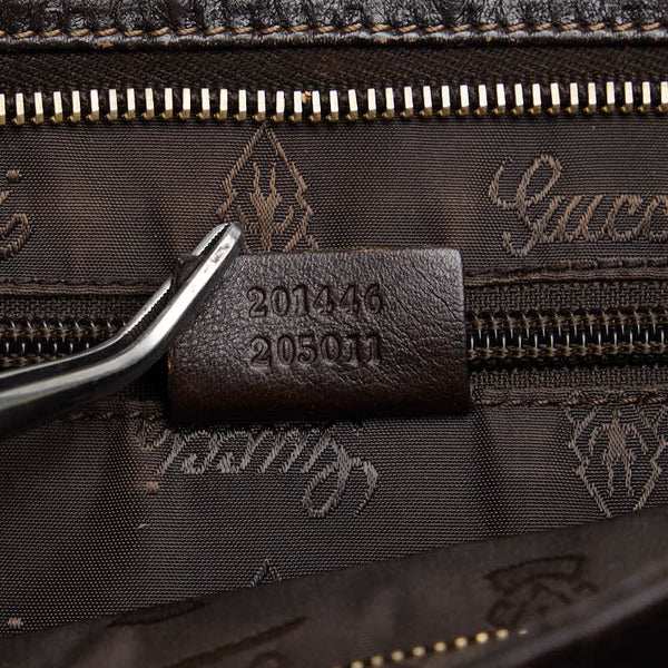 グッチ グッチシマ 斜め掛け ショルダーバッグ 201446 ブラウン レザー メンズ GUCCI 【中古】