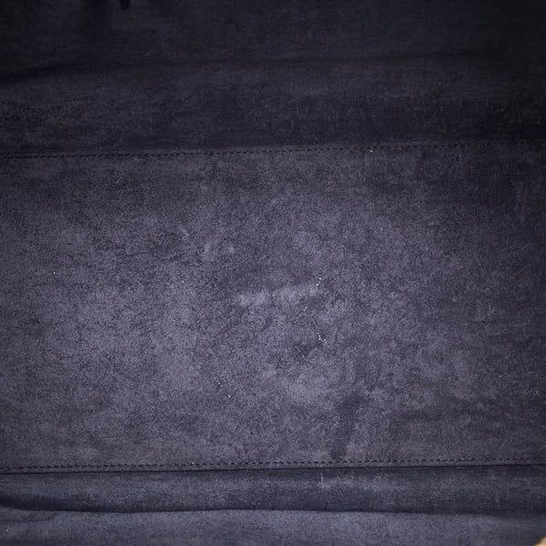 サンローラン クラシックダッフル6 ハンドバッグ ショルダーバッグ 2WAY 322049 ネイビー レザー レディース SAINT LAURENT 【中古】