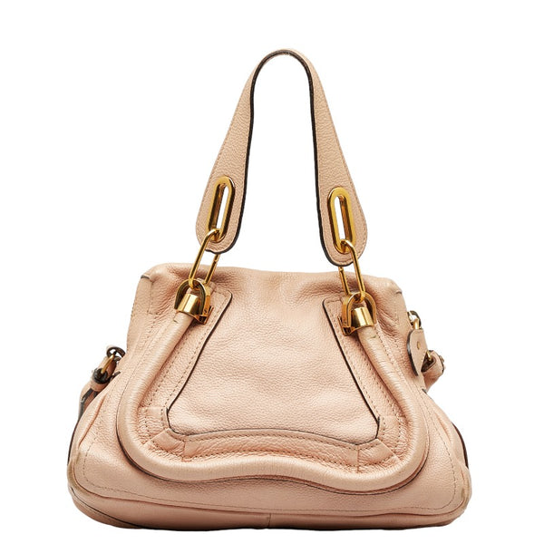 クロエ パラティ ハンドバッグ ピンク レザー レディース Chloe 【中古】