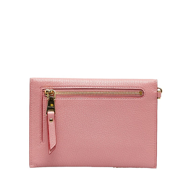 ミュウミュウ マドラス ラブ カードケース 5MF001 ピンク ROSA レザー レディース MIUMIU 【中古】
