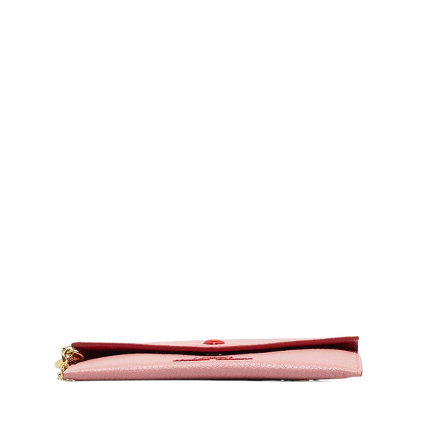 ミュウミュウ マドラス ラブ カードケース 5MF001 ピンク ROSA レザー レディース MIUMIU 【中古】
