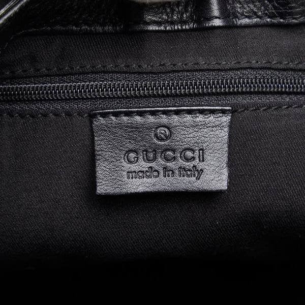 グッチ アビー ワンショルダーバッグ 189835 ブラック エナメル レディース GUCCI 【中古】