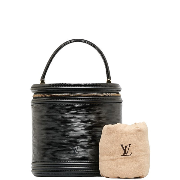 ルイ ヴィトン エピ カンヌ ハンドバッグ バニティバッグ M48032 ノワール ブラック レザー レディース LOUIS VUITTON 【中古】