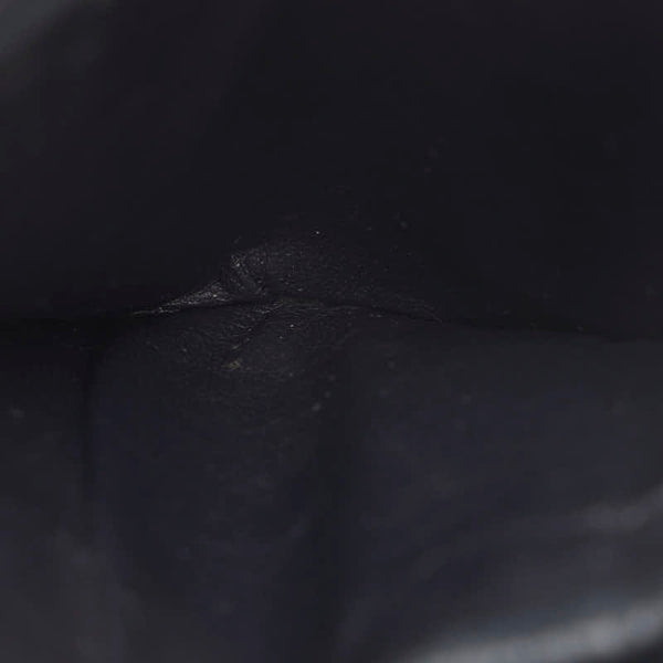 グッチ 二つ折り財布 ネイビー レザー レディース GUCCI 【中古】