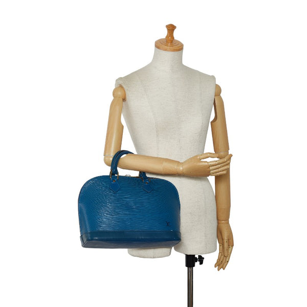 ルイ ヴィトン エピ アルマ ハンドバッグ M52145 トレドブルー レザー レディース LOUIS VUITTON 【中古】