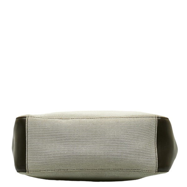 グッチ ワンショルダーバッグ 77112 ベージュ ブラウン キャンバス レザー レディース GUCCI 【中古】