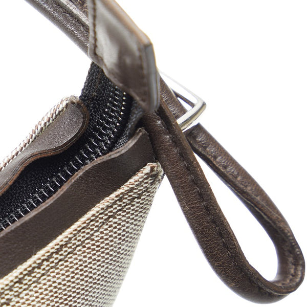 グッチ ワンショルダーバッグ 77112 ベージュ ブラウン キャンバス レザー レディース GUCCI 【中古】