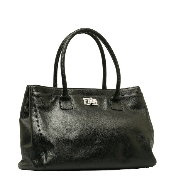 シャネル エグゼクティブトート トートバッグ ブラック キャビアスキン レディース CHANEL 【中古】