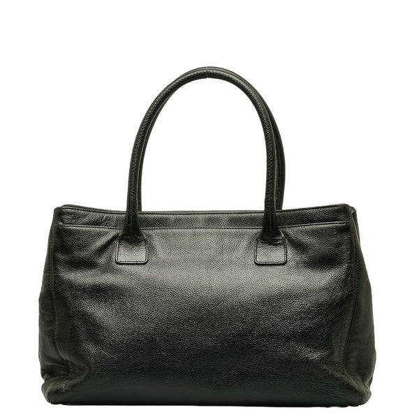 シャネル エグゼクティブトート トートバッグ ブラック キャビアスキン レディース CHANEL 【中古】