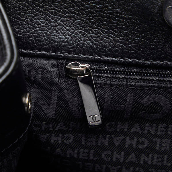 シャネル エグゼクティブトート トートバッグ ブラック キャビアスキン レディース CHANEL 【中古】