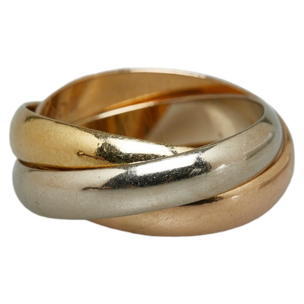 カルティエ トリニティ リング 指輪 #49 K18YG イエローゴールド K18WG ホワイトゴールド K18PG ピンクゴールド レディース CARTIER 【中古】