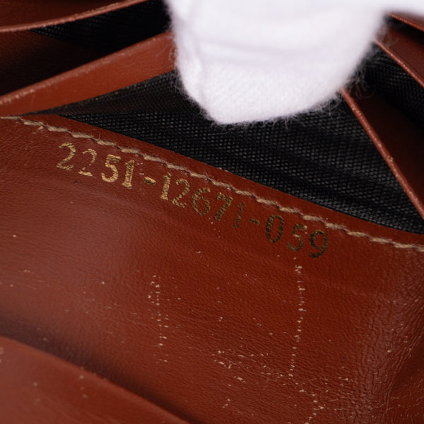 フェンディ ペカン 二つ折り財布 ブラウン PVC レザー レディース FENDI 【中古】