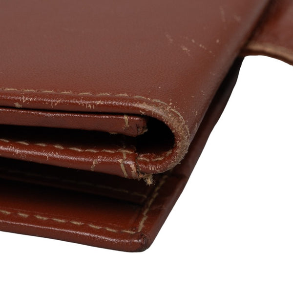 フェンディ ペカン 二つ折り財布 ブラウン PVC レザー レディース FENDI 【中古】