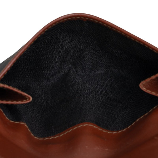 フェンディ ペカン 二つ折り財布 ブラウン PVC レザー レディース FENDI 【中古】