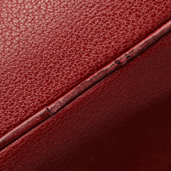 グッチ バンブー リュック バックパック 003 58 0016 レッド スウェード レザー レディース GUCCI 【中古】