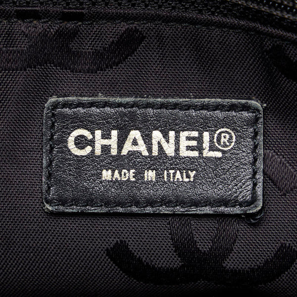 シャネル デカココマーク ハンドバッグ トートバッグ ブラック キャビアスキン レディース CHANEL 【中古】