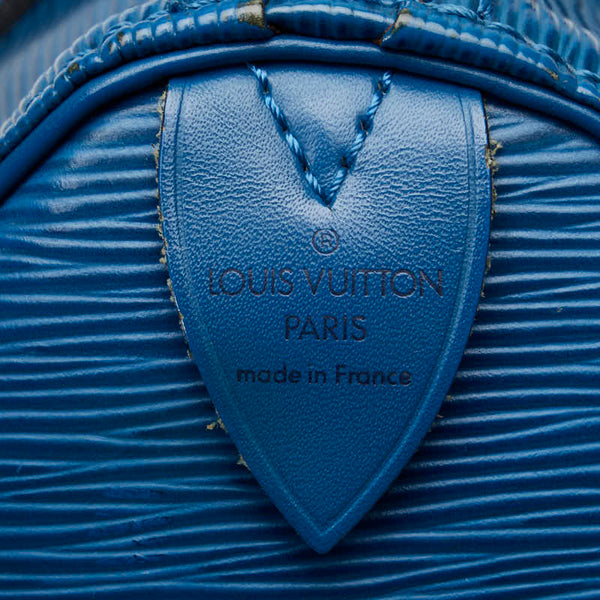 ルイ ヴィトン エピ スピーディ25 ハンドバッグ ミニボストンバッグ M43015 トレドブルー レザー レディース LOUIS VUITTON 【中古】